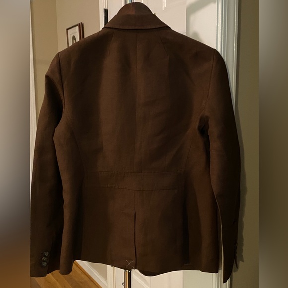 Women’s Talbots Brown Linen Blazer - NWT - Picture 2 of 3